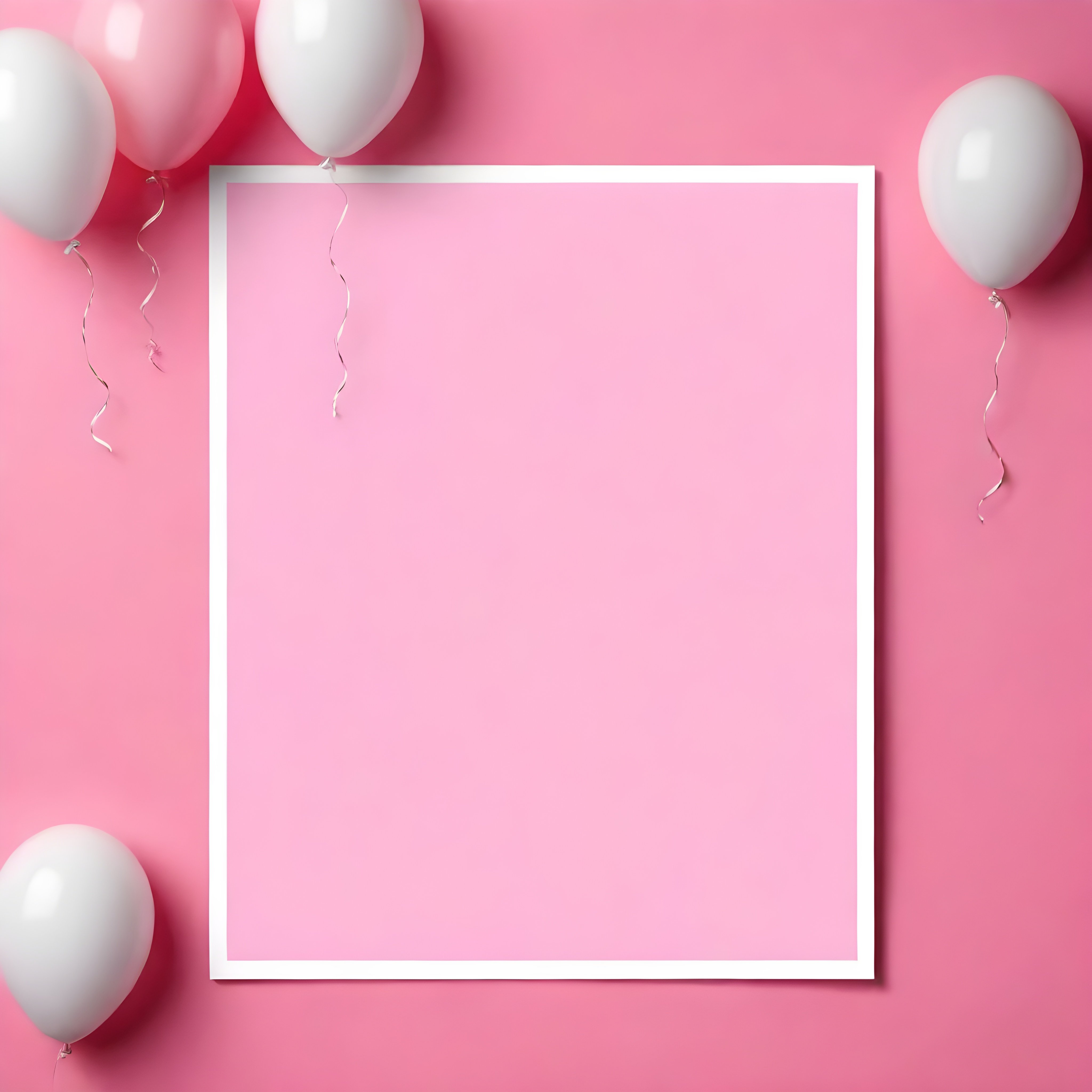 Quadro de cartão de convite de festa de aniversário fundo vertical para texto