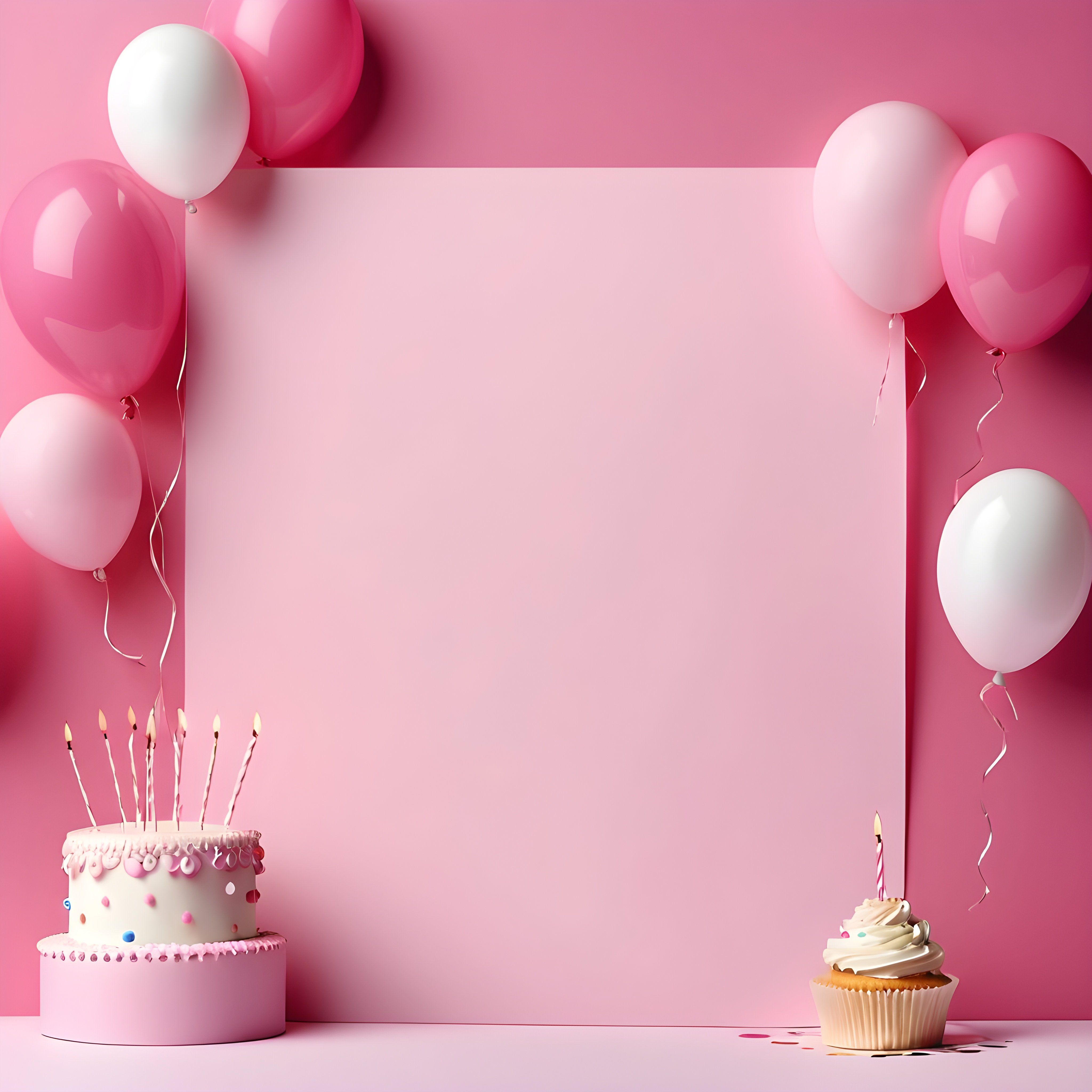 Quadro de cartão de convite de festa de aniversário fundo vertical para texto