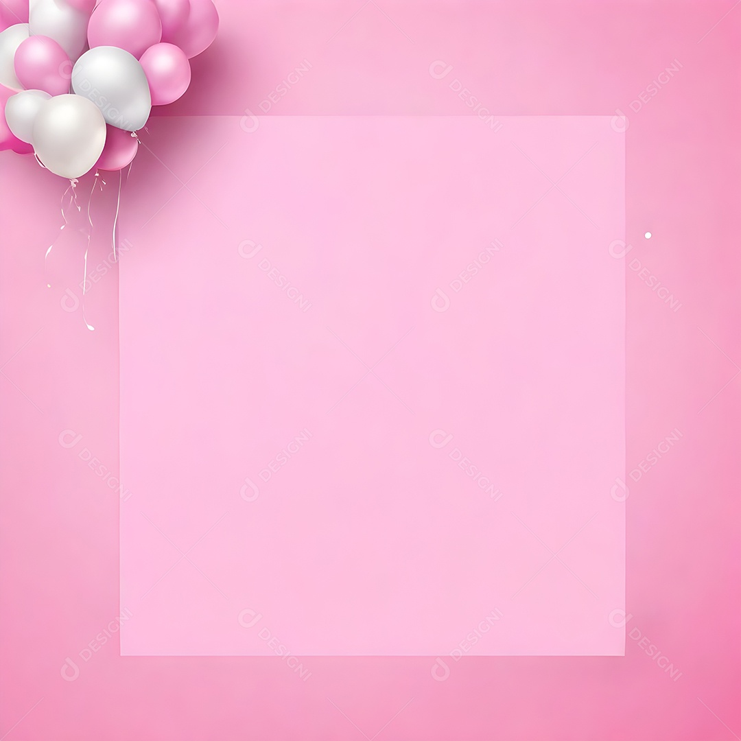 Quadro de cartão de convite de festa de aniversário fundo vertical para texto