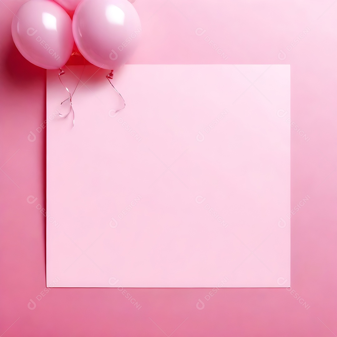 Quadro de cartão de convite de festa de aniversário fundo vertical para texto