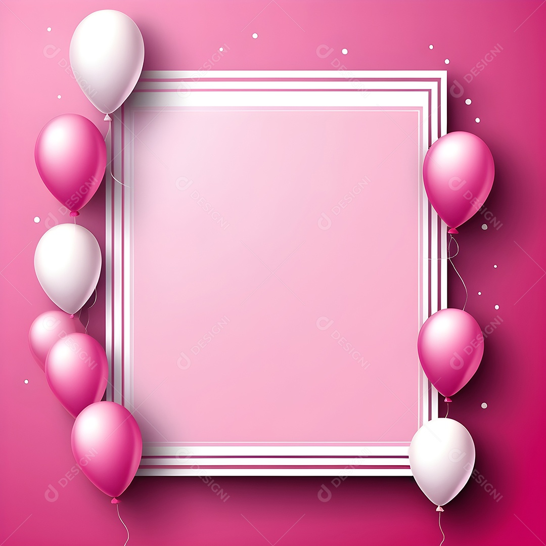 Quadro de cartão de convite de festa de aniversário fundo vertical para texto