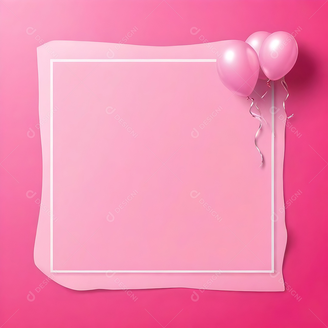 Quadro de cartão de convite de festa de aniversário fundo vertical para texto