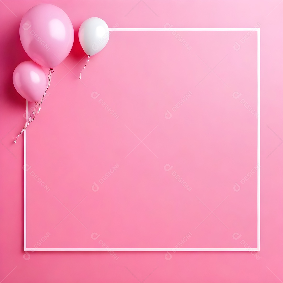 Quadro de cartão de convite de festa de aniversário fundo vertical para texto