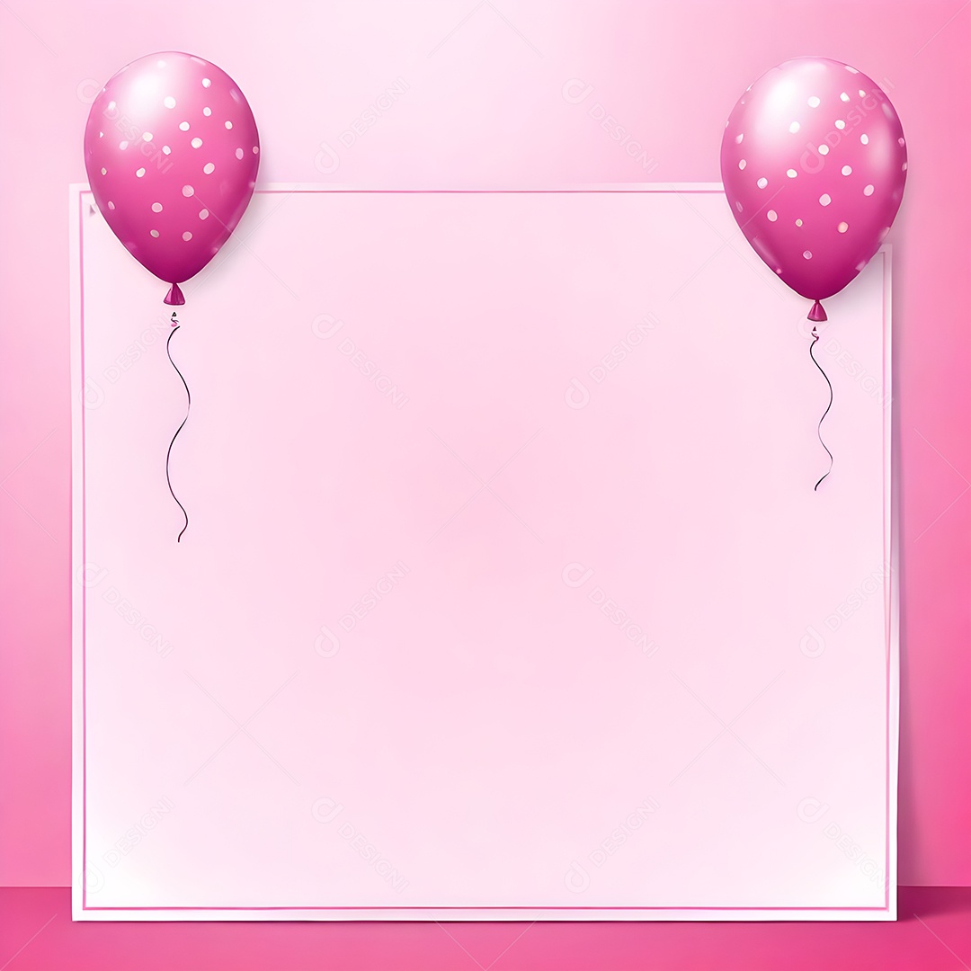 Quadro de cartão de convite de festa de aniversário fundo vertical para texto