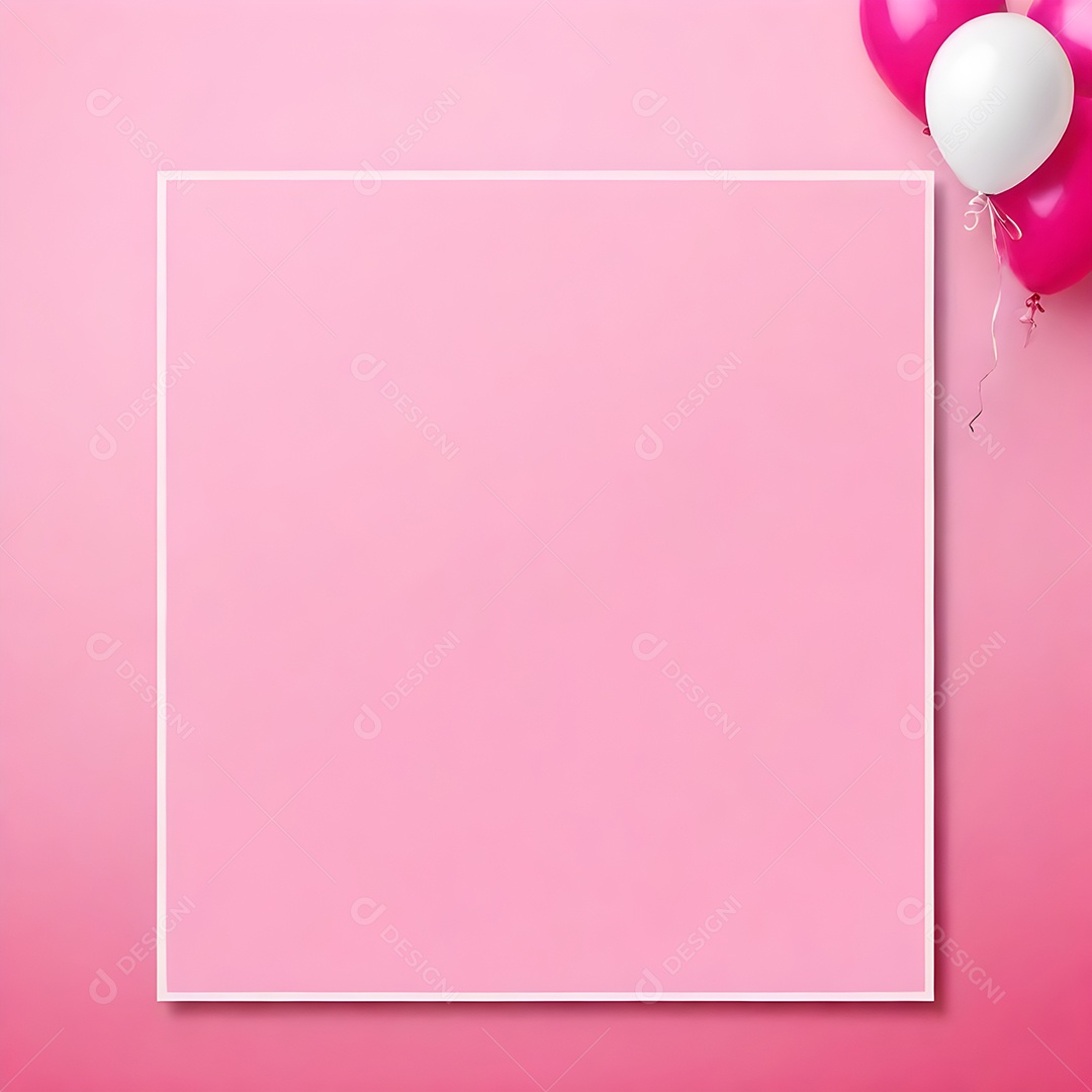 Quadro de cartão de convite de festa de aniversário fundo vertical para texto