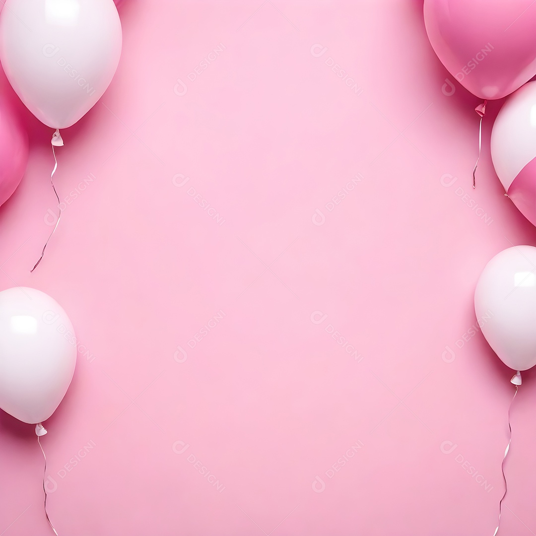 Quadro de cartão de convite de festa de aniversário fundo vertical para texto