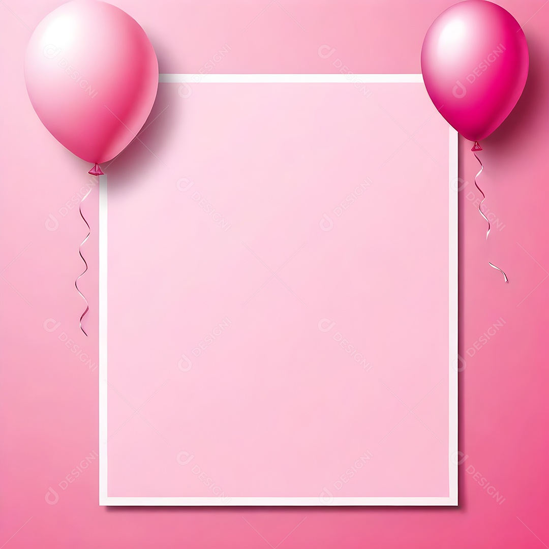 Quadro de cartão de convite de festa de aniversário fundo vertical para texto