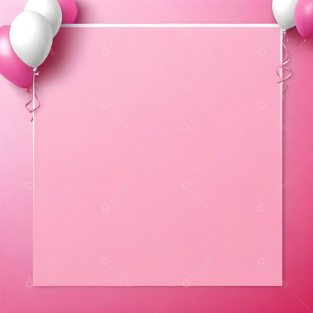 Quadro de cartão de convite de festa de aniversário fundo vertical para texto