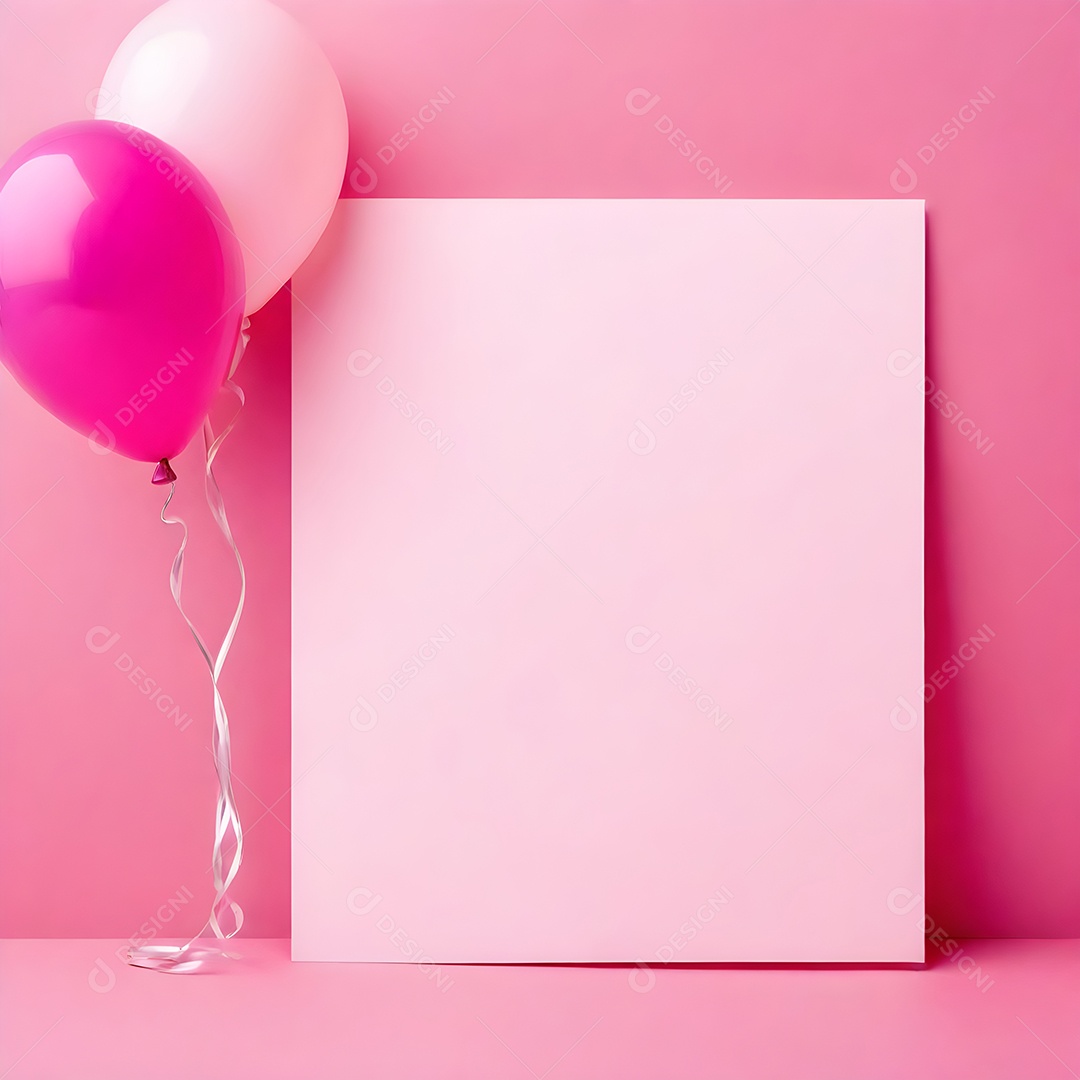 Quadro de cartão de convite de festa de aniversário fundo vertical para texto