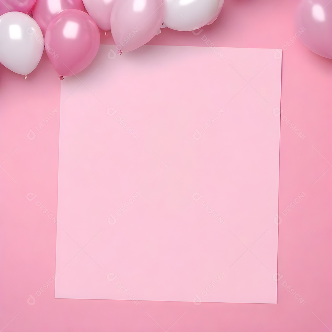 Quadro de cartão de convite de festa de aniversário fundo vertical para texto