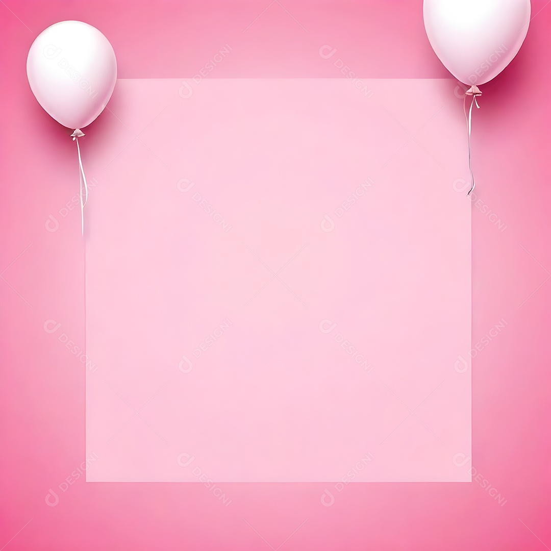 Quadro de cartão de convite de festa de aniversário fundo vertical para texto