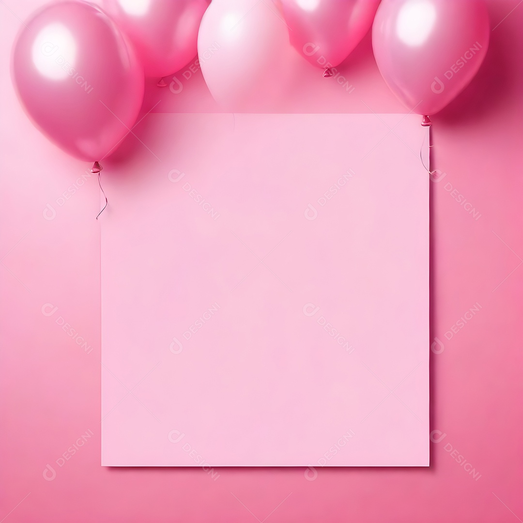 Quadro de cartão de convite de festa de aniversário fundo vertical para texto