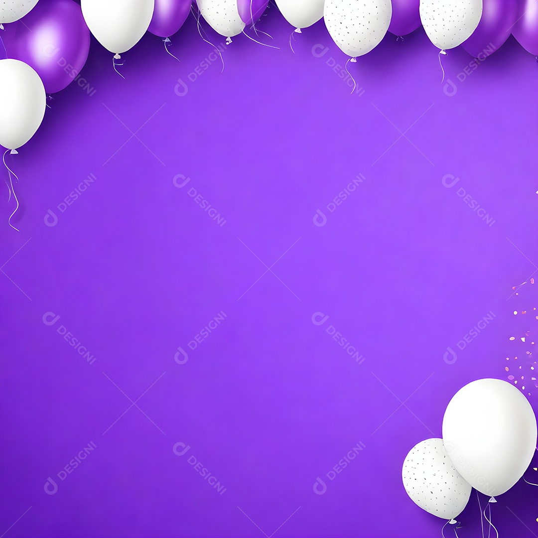 Quadro de cartão de convite de festa de aniversário fundo vertical para texto