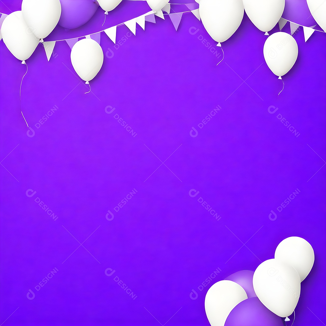 Quadro de cartão de convite de festa de aniversário fundo vertical para texto