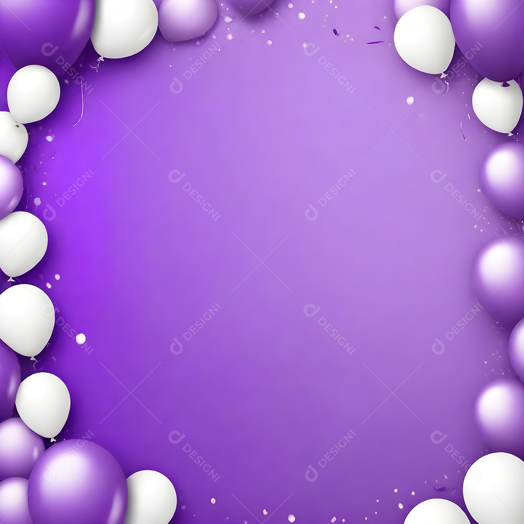 Quadro de cartão de convite de festa de aniversário fundo vertical para texto