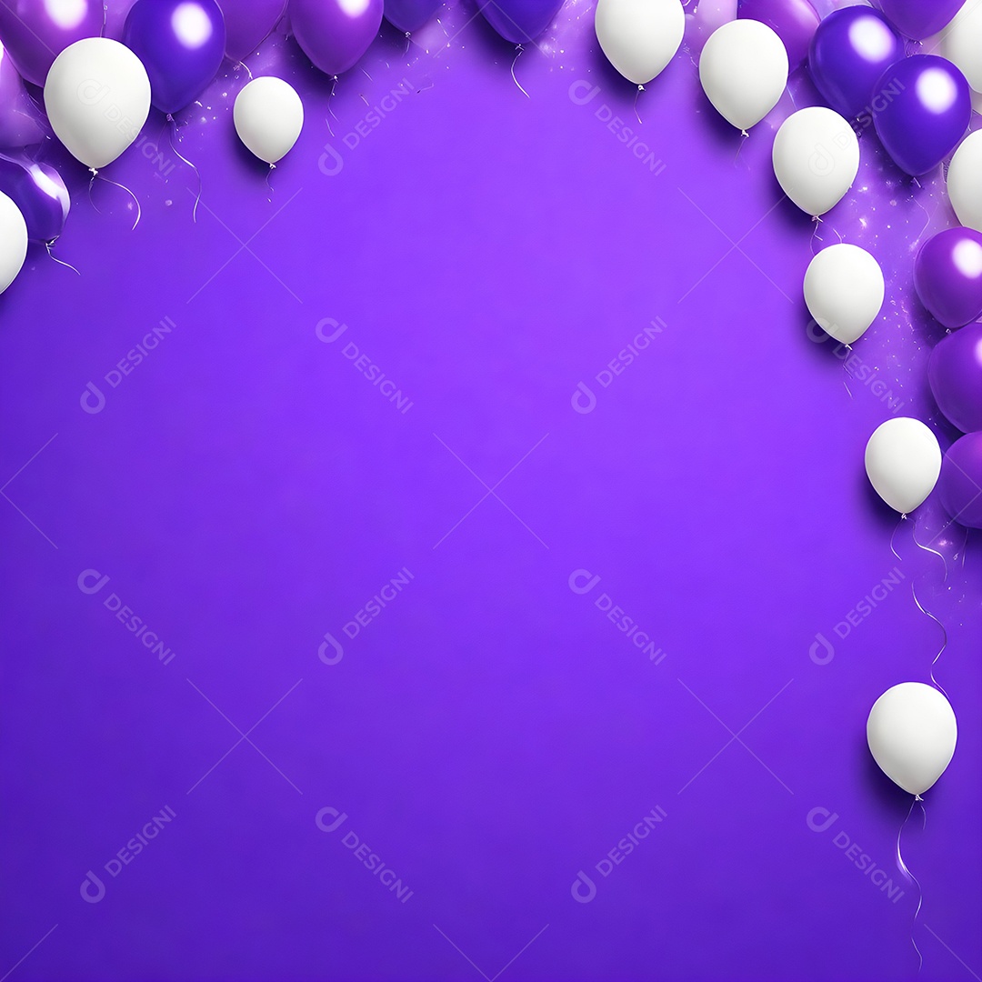 Quadro de cartão de convite de festa de aniversário fundo vertical para texto