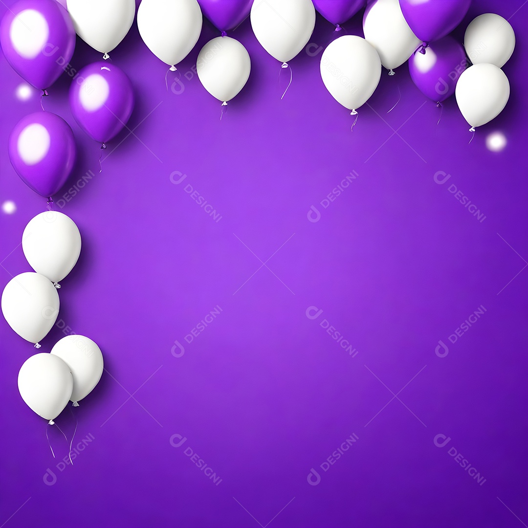 Quadro de cartão de convite de festa de aniversário fundo vertical para texto