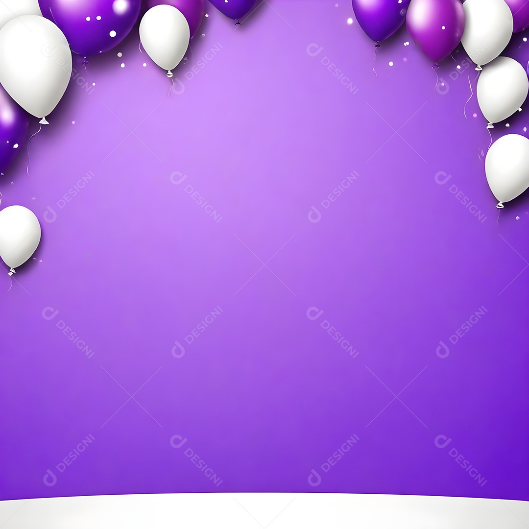 Quadro de cartão de convite de festa de aniversário fundo vertical para texto