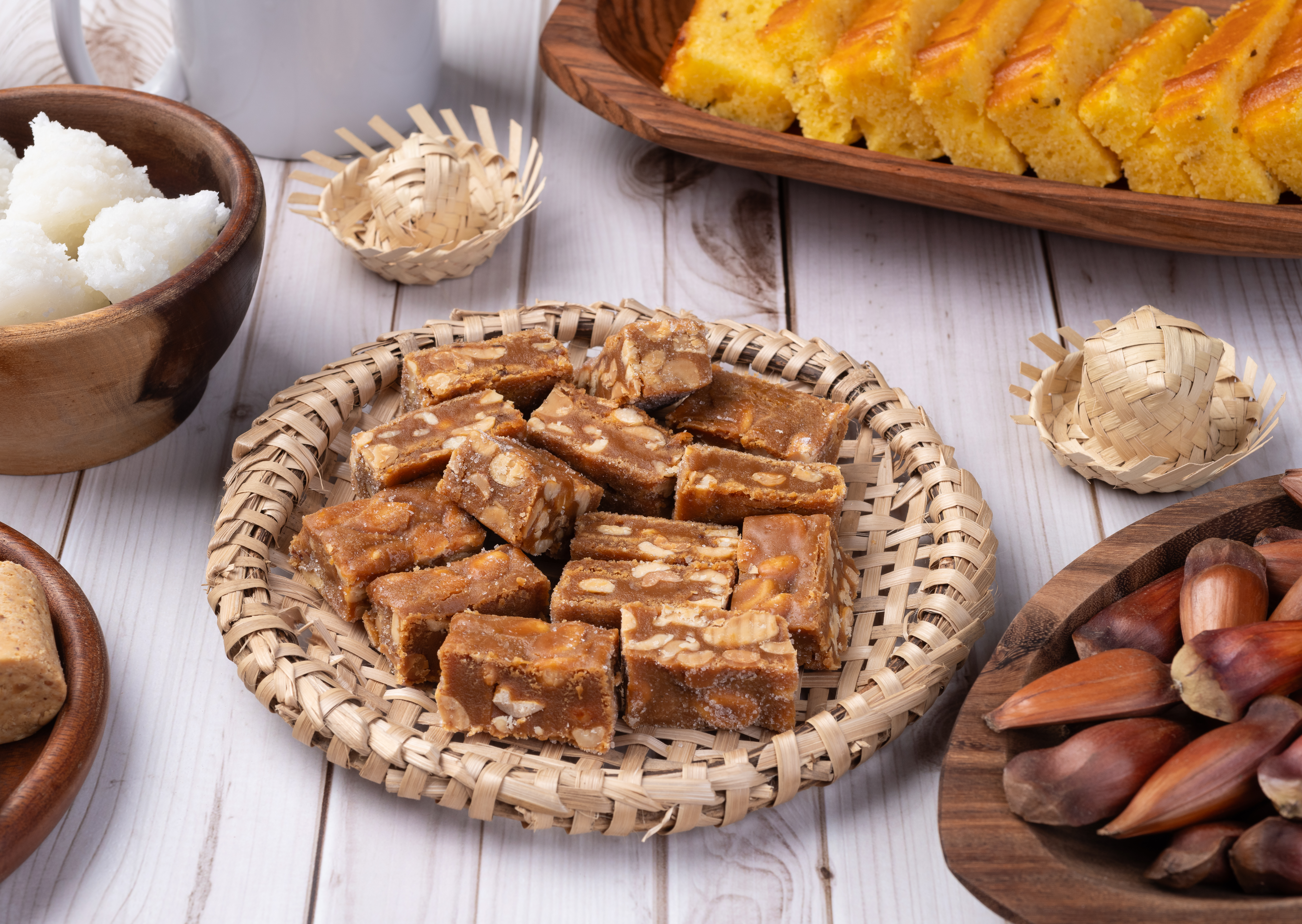 Comidas bolo milho doces pratos junino