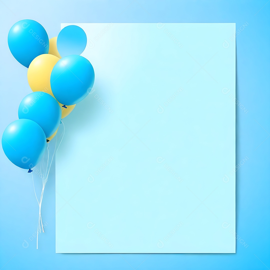 Quadro de cartão de convite de festa de aniversário fundo vertical para texto