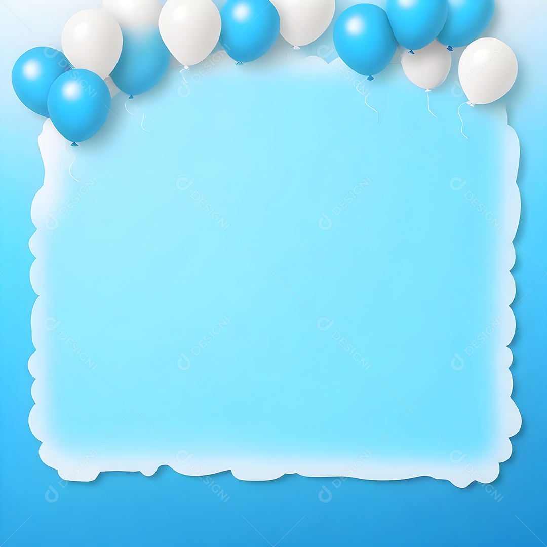 Quadro de cartão de convite de festa de aniversário fundo vertical para texto