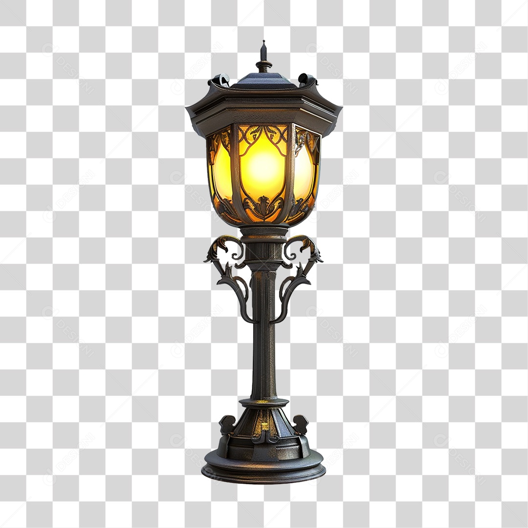 Lampião Luz Fogo PNG Transparente