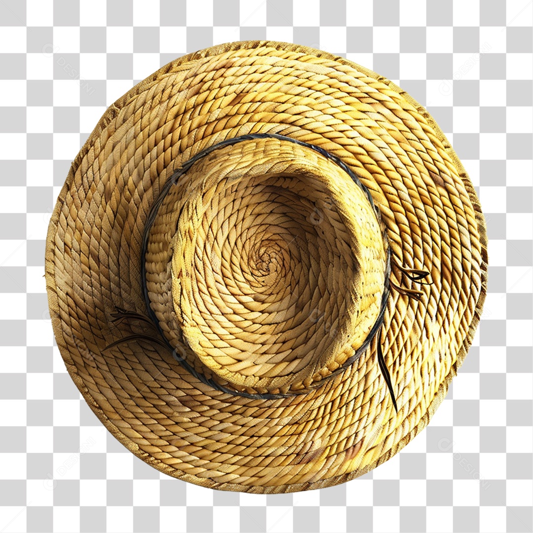 Chapéu de Palha Festa Junina PNG Transparente