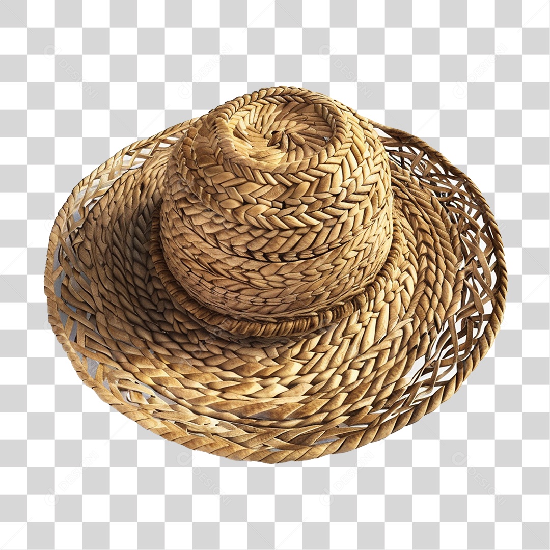 Chapéu de Palha Festa Junina PNG Transparente