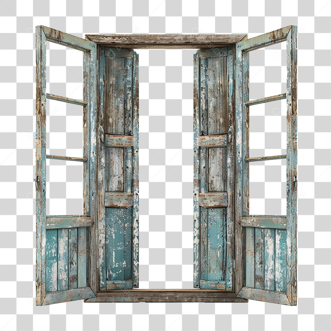 Elemento 3D janela Colorida PNG Transparente