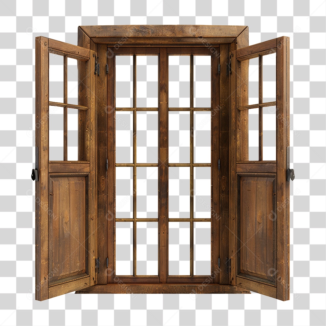 Elemento 3D janela Colorida PNG Transparente