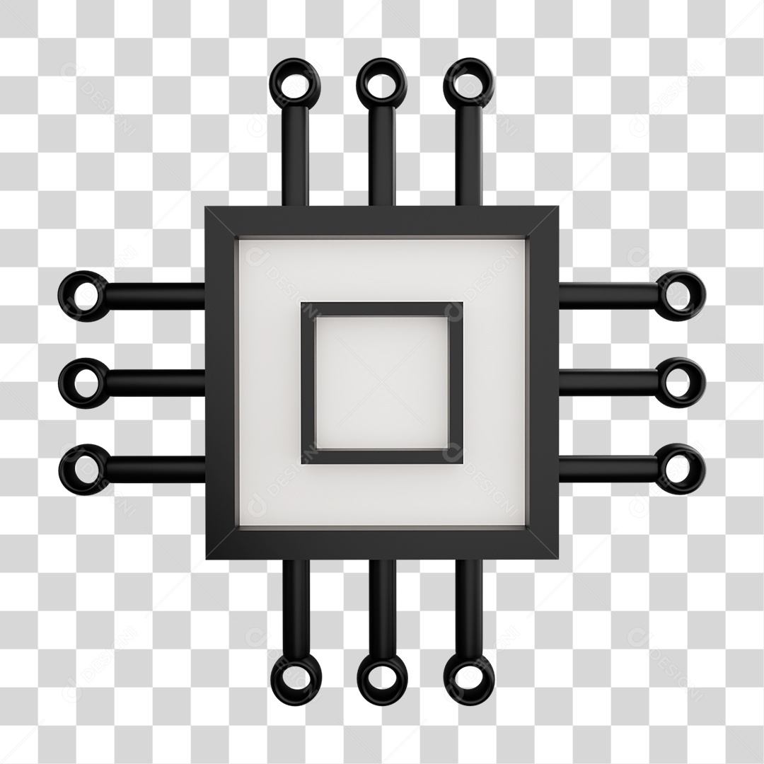 Chip Digital PNG Transparente