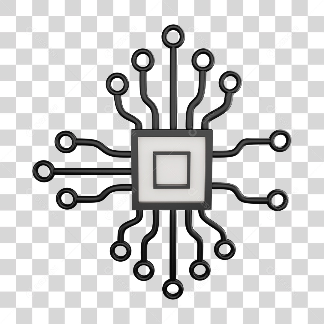 Chip Cpu PNG Transparente