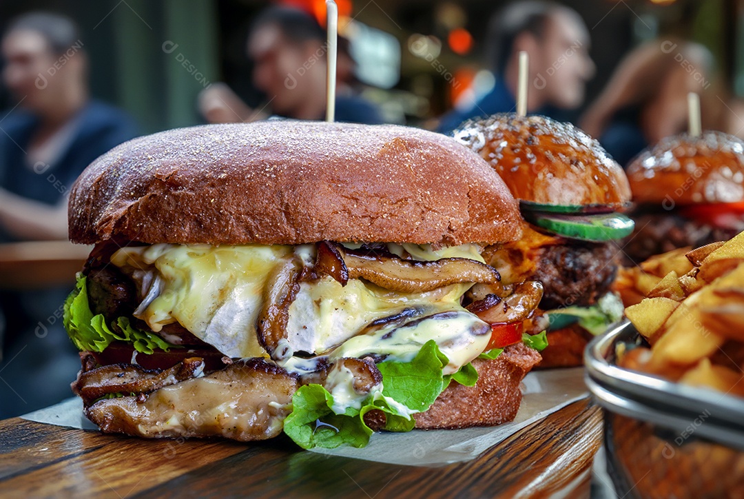 Hamburguer artesanal bacon