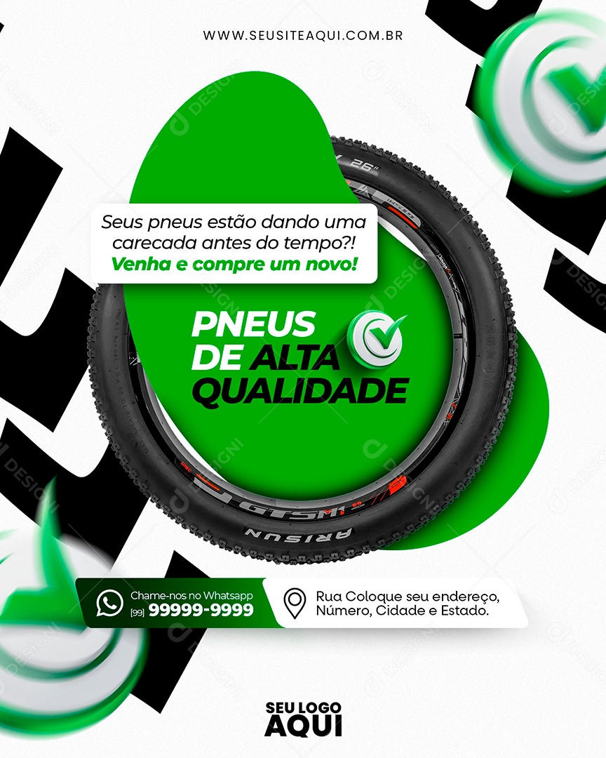 Bicicletaria Social Media PSD Editável