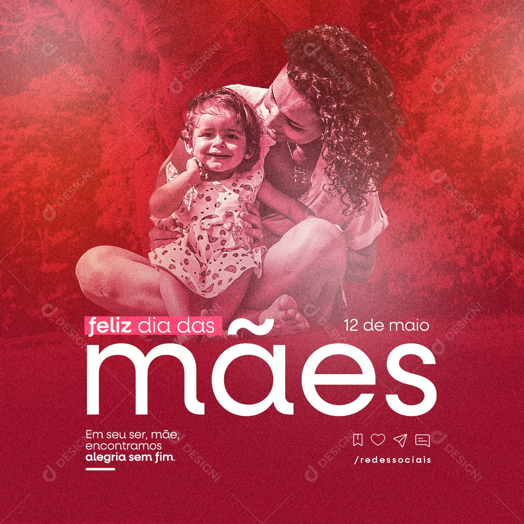 Feliz Dia Das Mães 12 de Maio Social Media PSD Editável