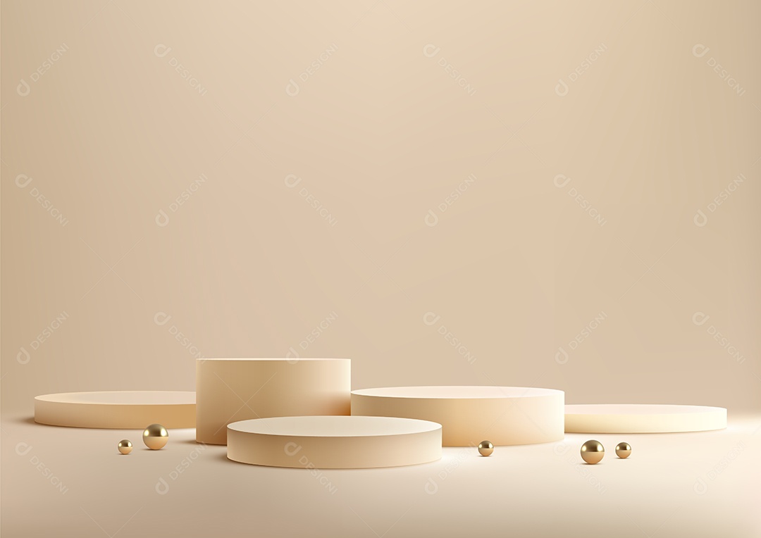 Modelo de Cenário de Pódio Vetor EPS Editável