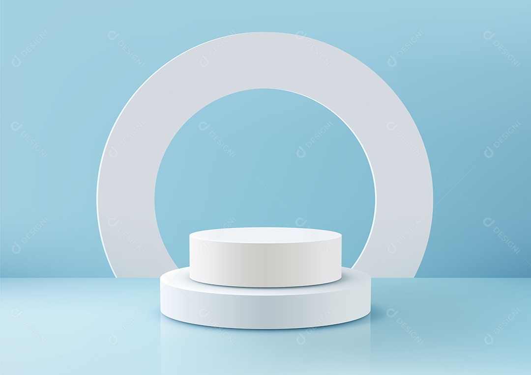 Modelo de Cenário de Pódio Vetor EPS Editável