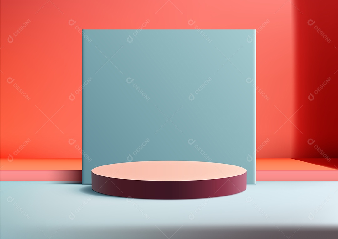 Modelo de Cenário de Pódio Vetor EPS Editável