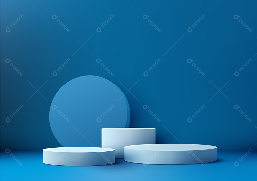 Modelo de Cenário de Pódio Vetor EPS Editável