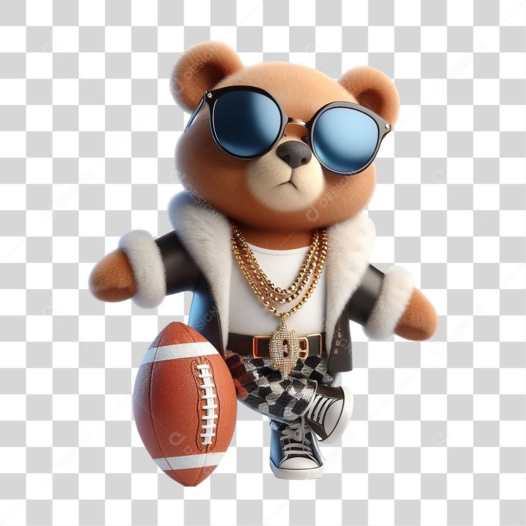 Mascote Urso com Fantasias PNG Transparente