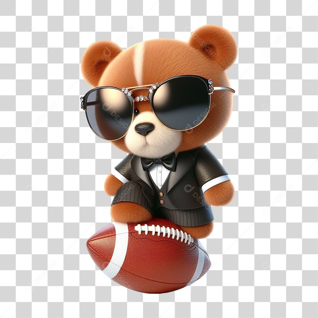 Mascote Urso com Fantasias PNG Transparente