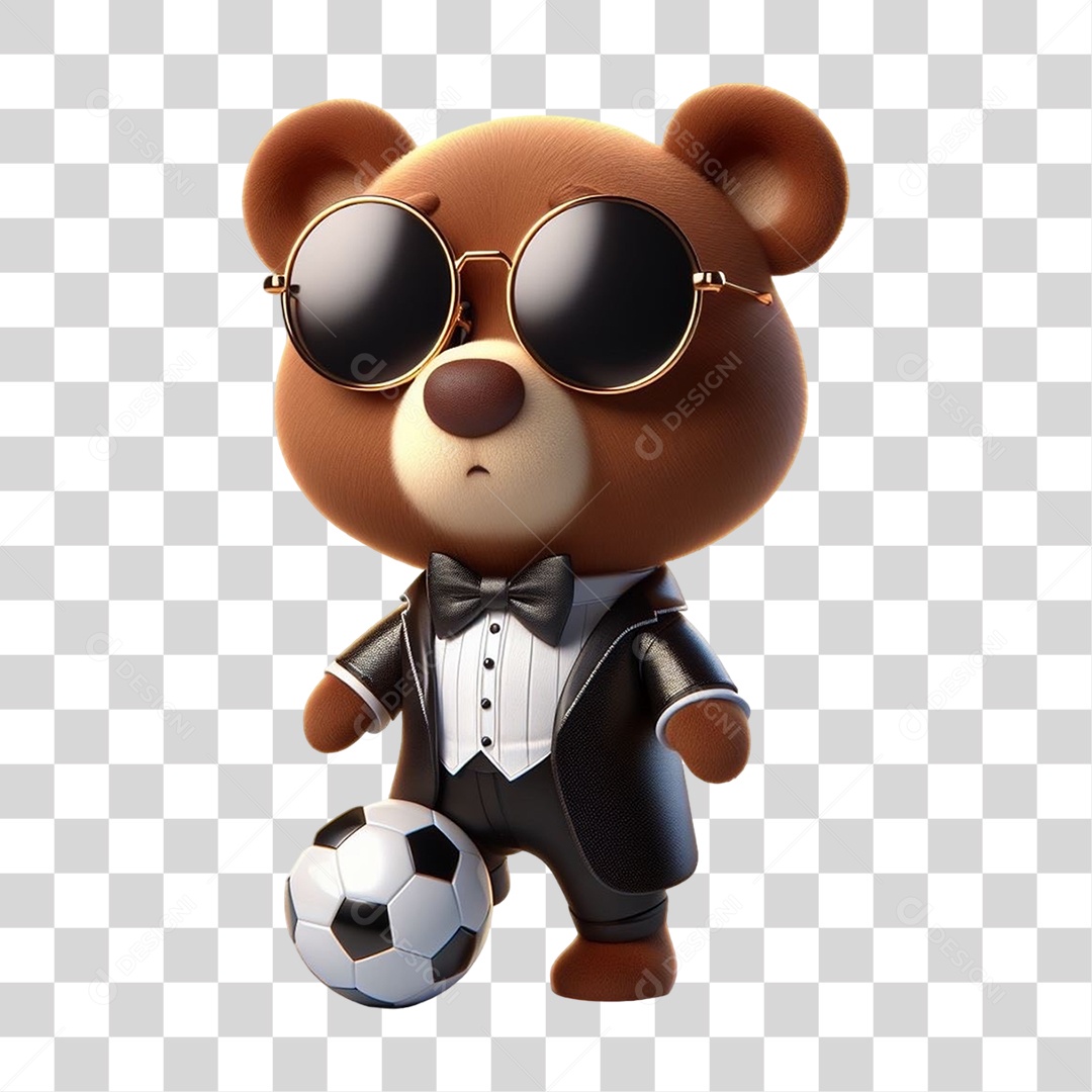 Mascote Urso com Fantasias PNG Transparente