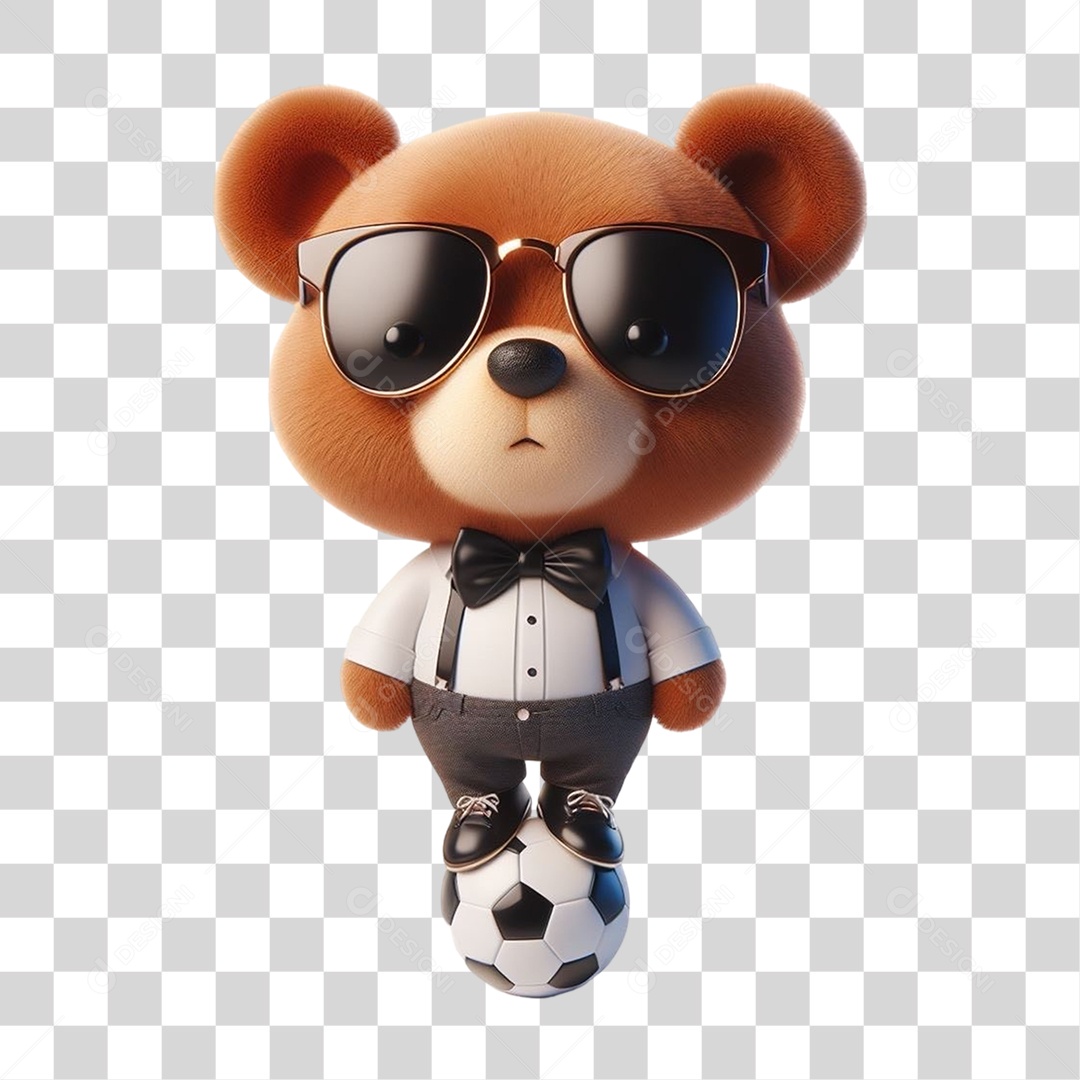 Mascote Urso com Fantasias PNG Transparente