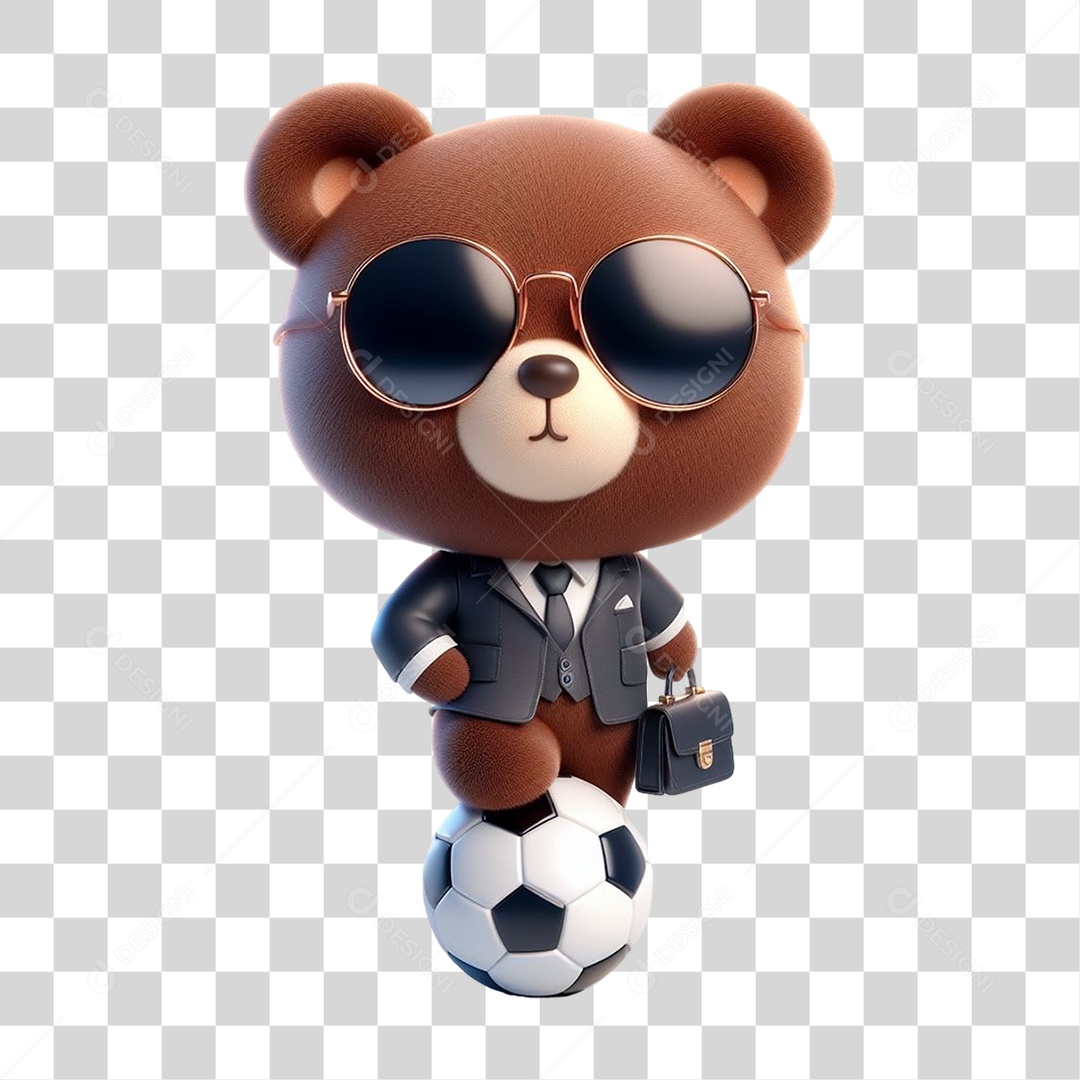 Mascote Urso com Fantasias PNG Transparente