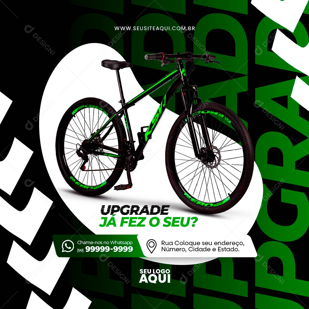 Bicicletaria Social Media PSD Editável