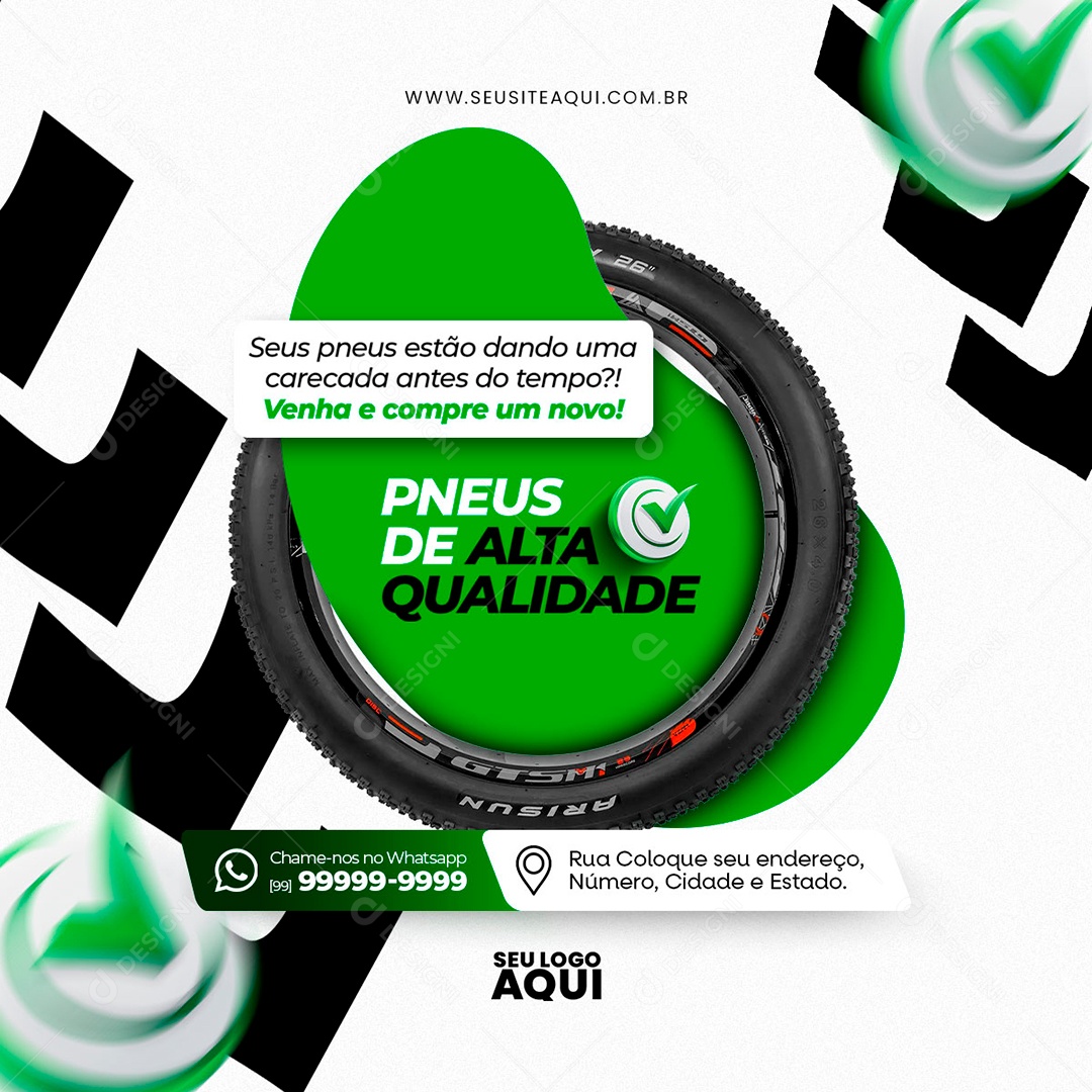 Bicicletaria Social Media PSD Editável