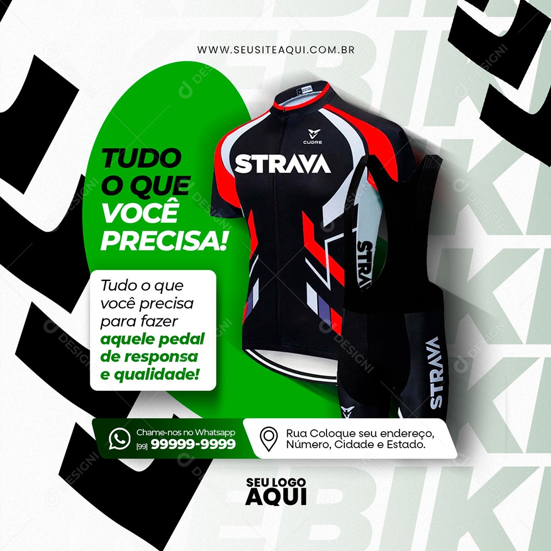 Bicicletaria Social Media PSD Editável