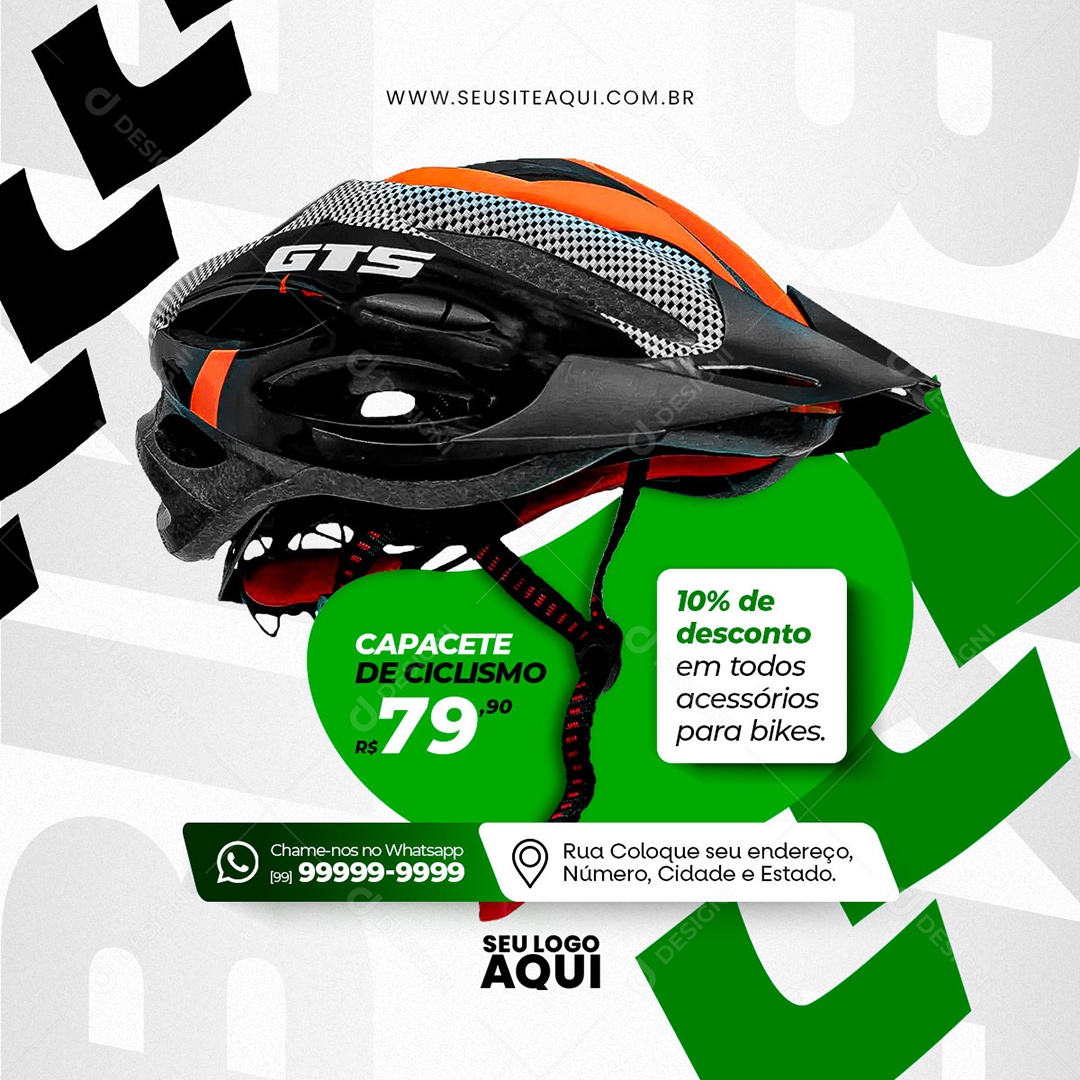 Bicicletaria Social Media PSD Editável