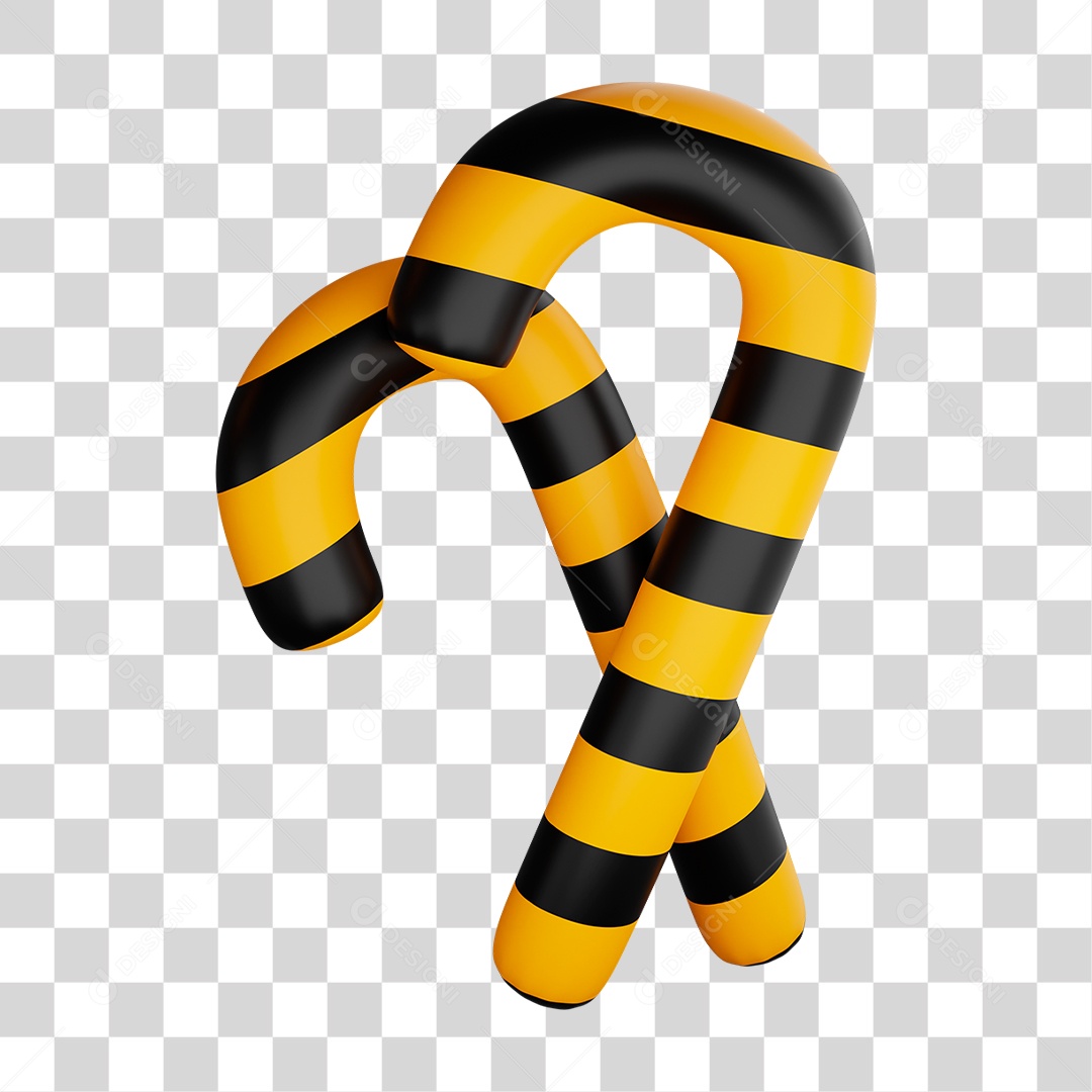 Bengala de Doces PNG Transparente