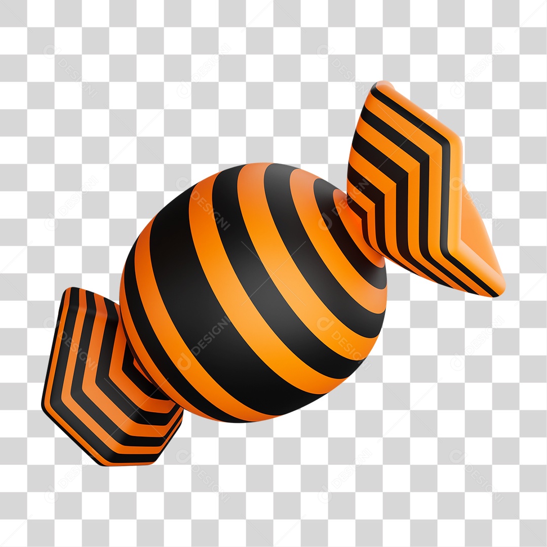 Bala de Halloween PNG Transparente